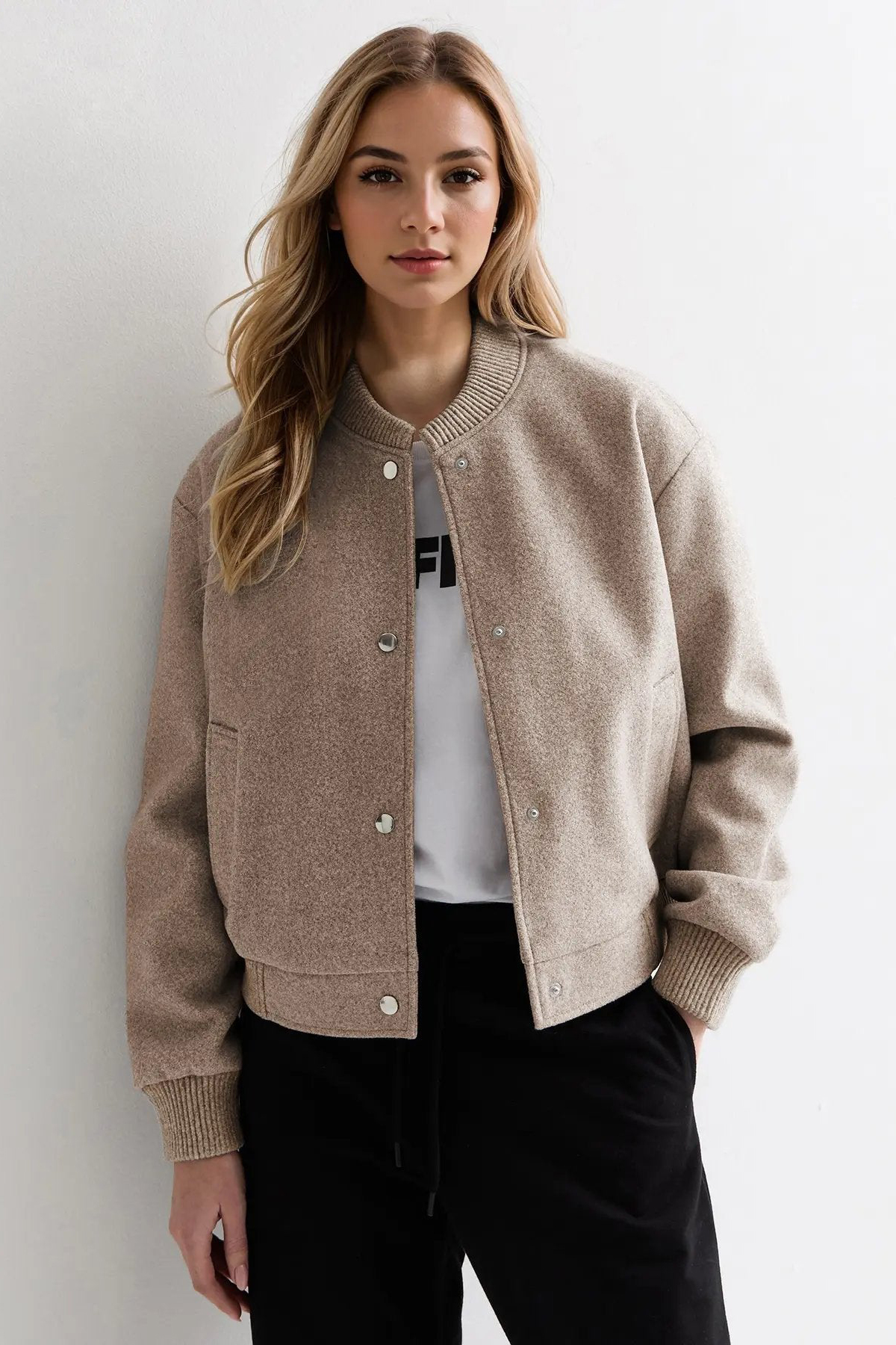 Autumn Casual Baseball Collar Button-Up Long Sleeve Soft Jacket