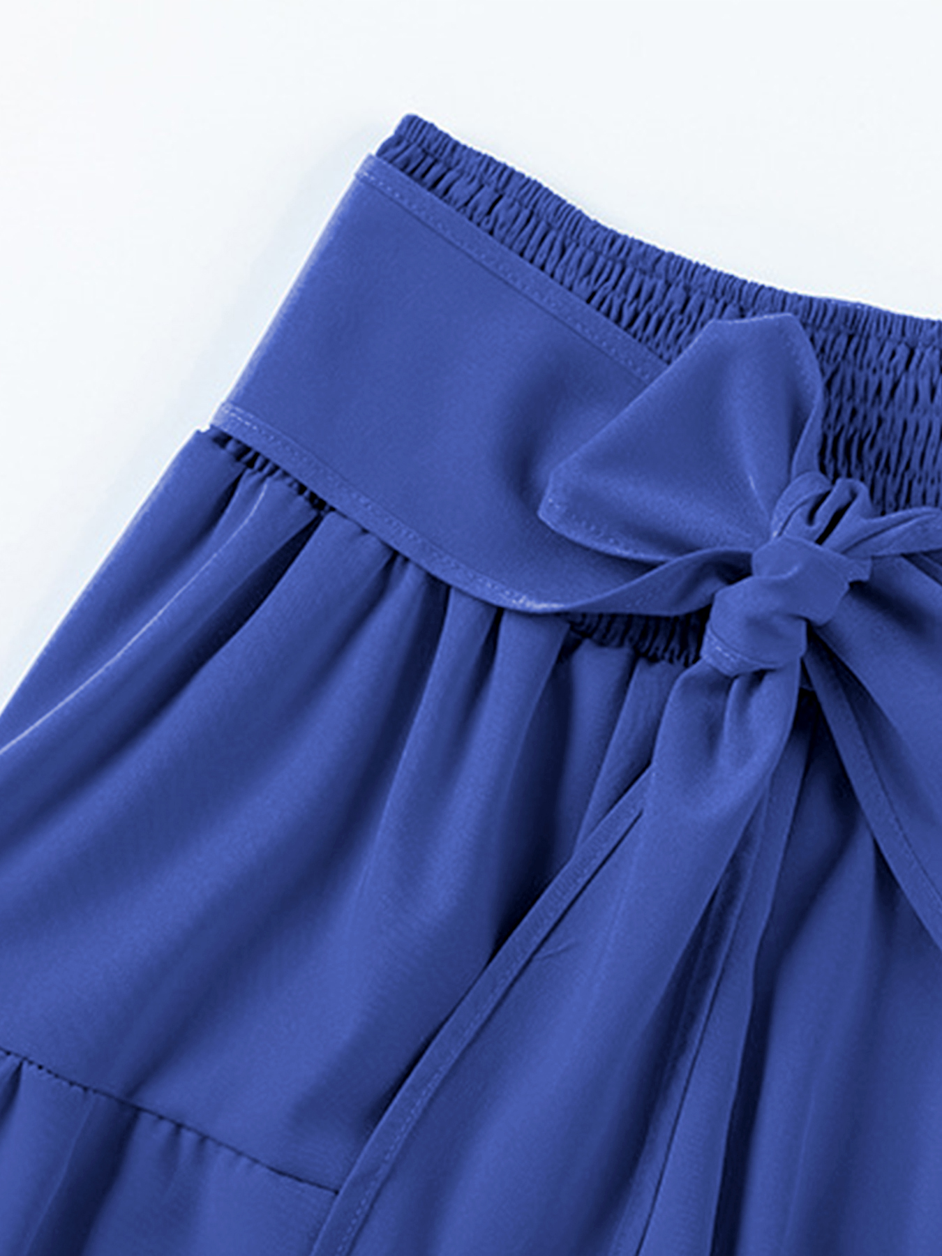 Trendy Scoop Neck Puff Sleeve Crop Top & Knotted Trousers Co-ord-KATCH ME