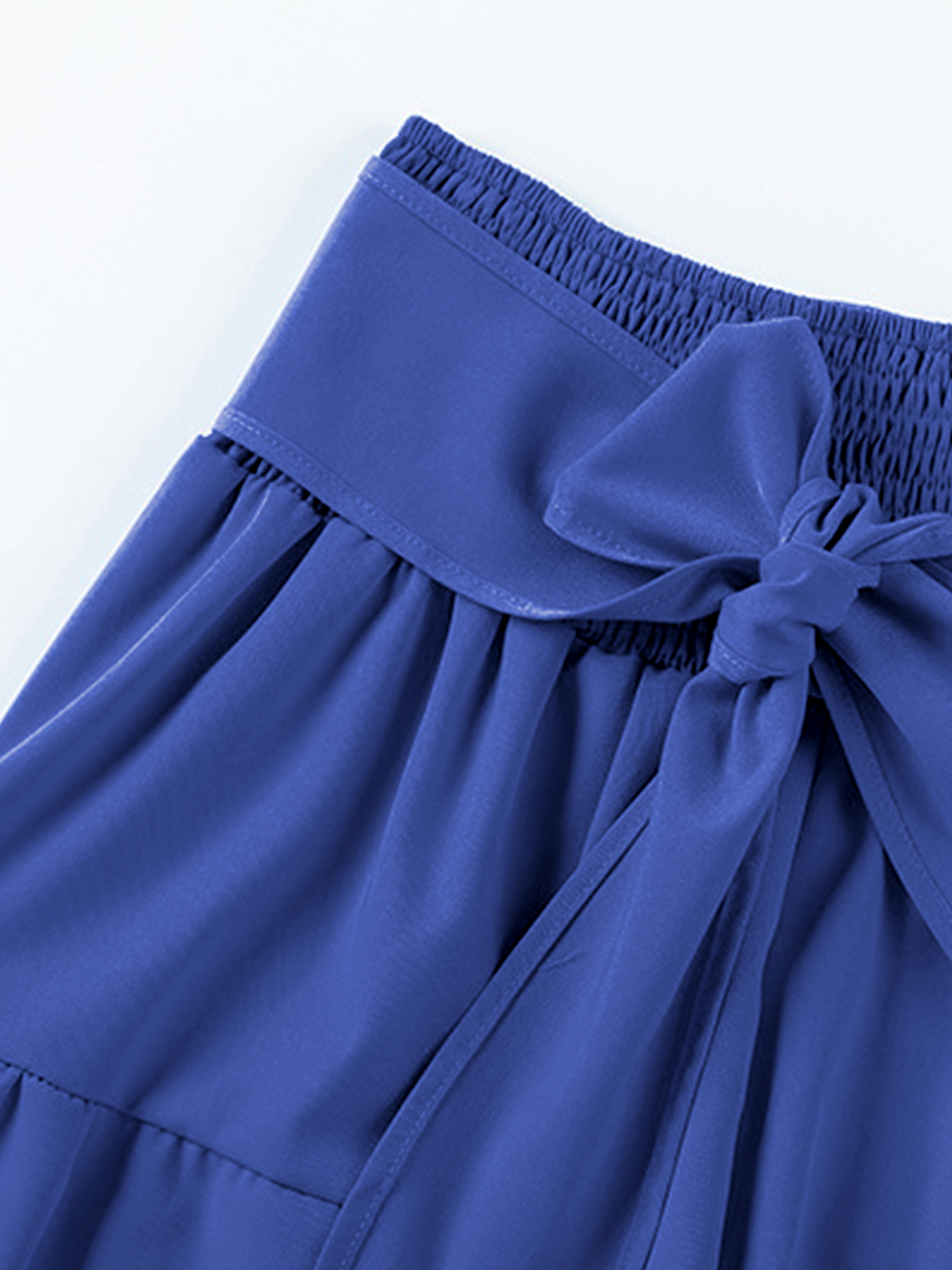 Trendy Scoop Neck Puff Sleeve Crop Top & Knotted Trousers Co-ord-KATCH ME