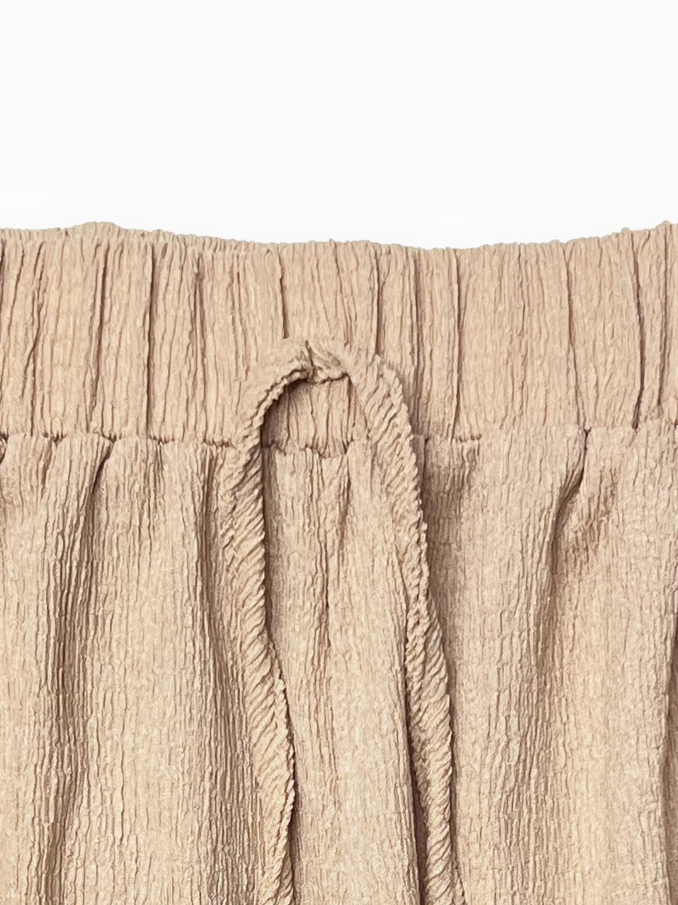 Minimalist Solid Color Collared Long Sleeve Blouse & Wide Leg Trousers Co-ord-KATCH ME