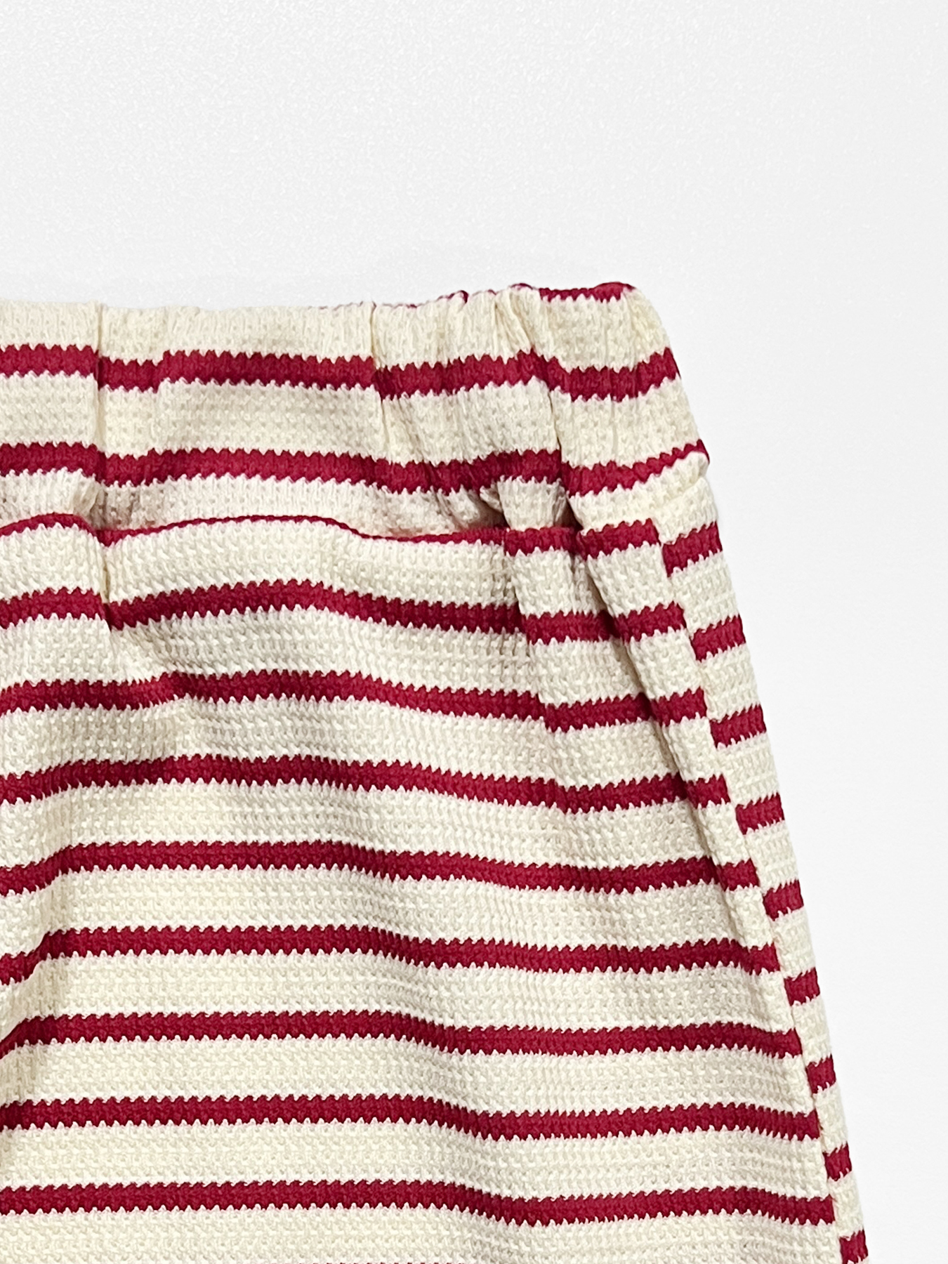 Chic Color Matching Stripe Slim Tube Top & Low-Rise Wide Leg Trousers Co-ord-KATCH ME