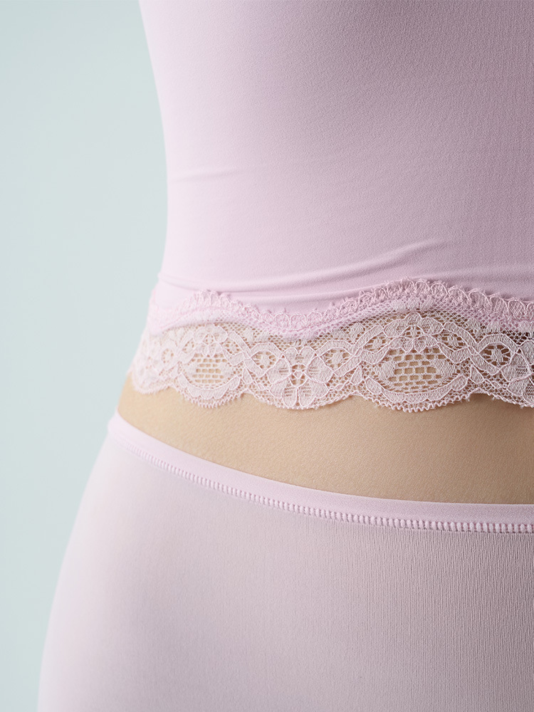 Sexy Thin Strap Lace Trim Slim Camisole & Panties Co-ord-KATCH ME