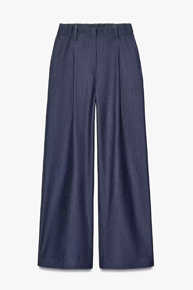 Versatile Solid Color Mid-Rise Wide Leg Suiting Pants