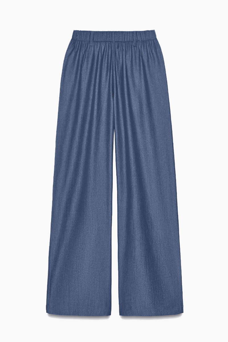 Versatile Solid Color Mid-Rise Wide Leg Suiting Pants