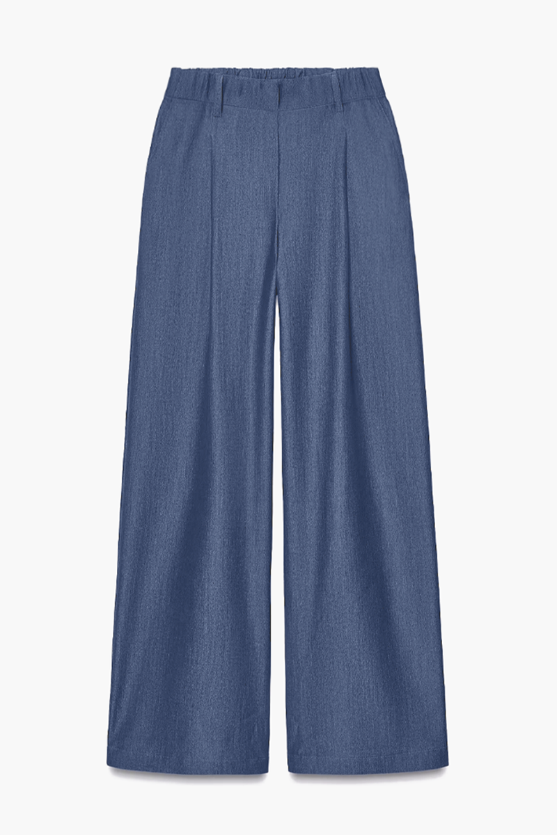 Versatile Solid Color Mid-Rise Wide Leg Suiting Pants