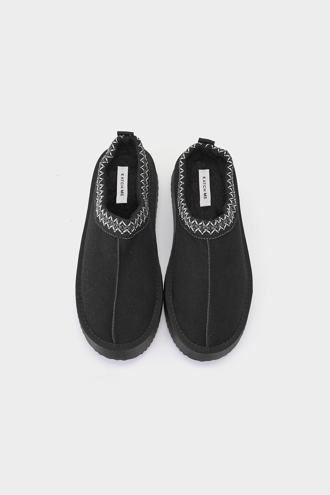 KatchMe Women's Comfort Versatile Plush Faux Fur Platform Warm Slippers, Winter Suede Non-Slip Footwear, Leisure Slip-On with Chunky Sole, Thermal Boots