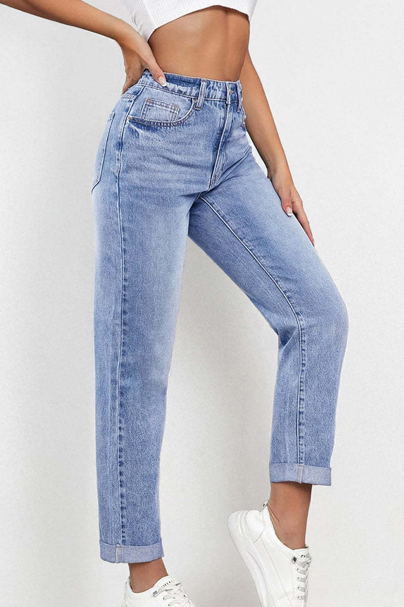 Casual Mid Rise Solid Slim Fit Jeans-KATCH ME