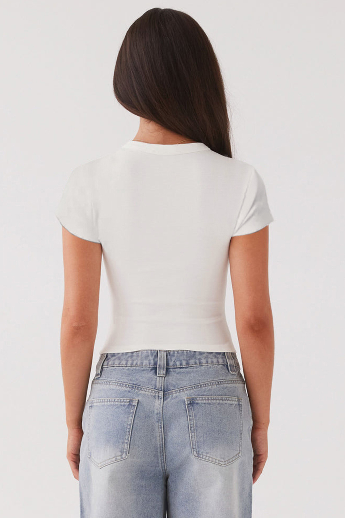Leisure Solid Color Short Sleeve Button-Up Slim Top