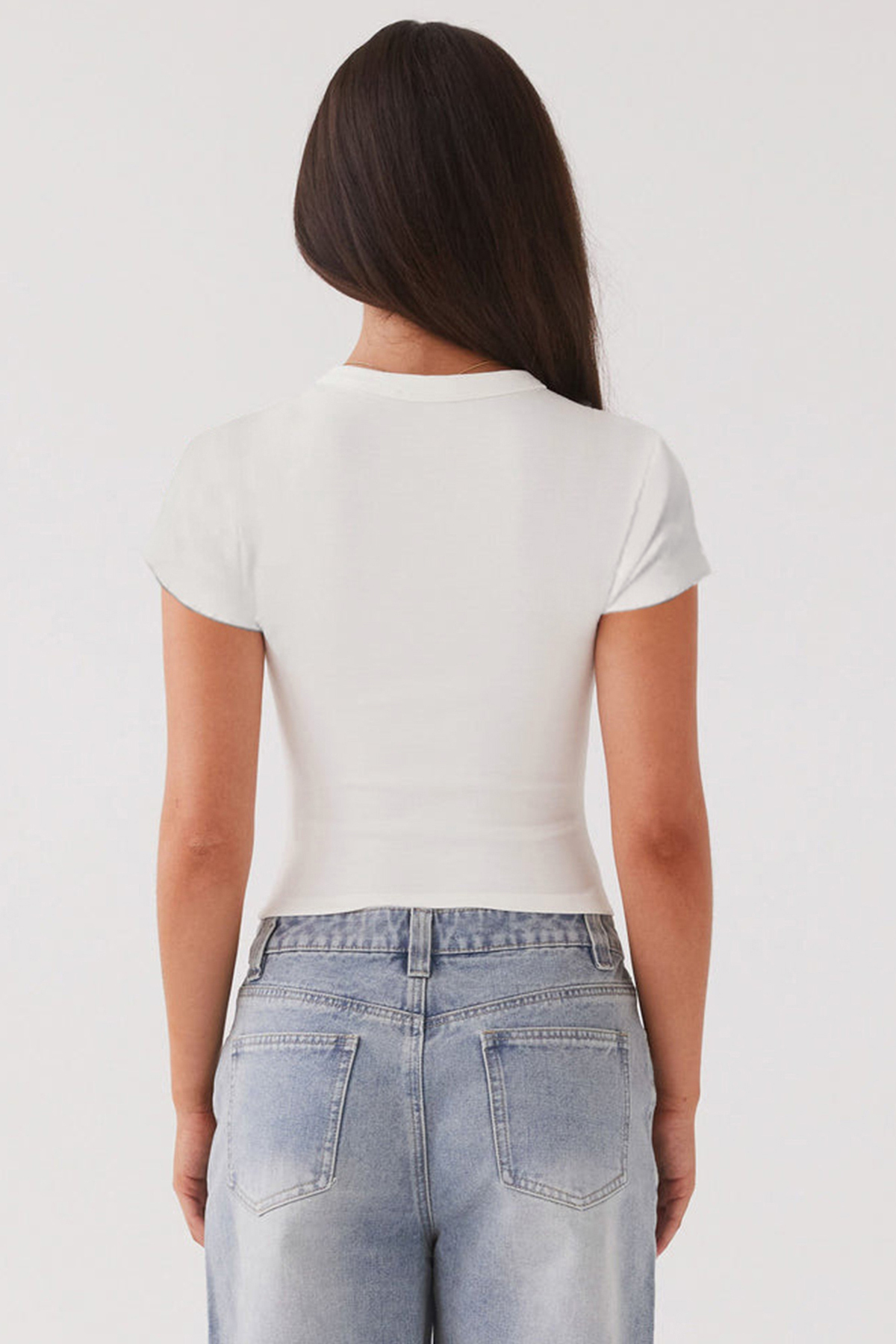 Leisure Solid Color Short Sleeve Button-Up Slim Top