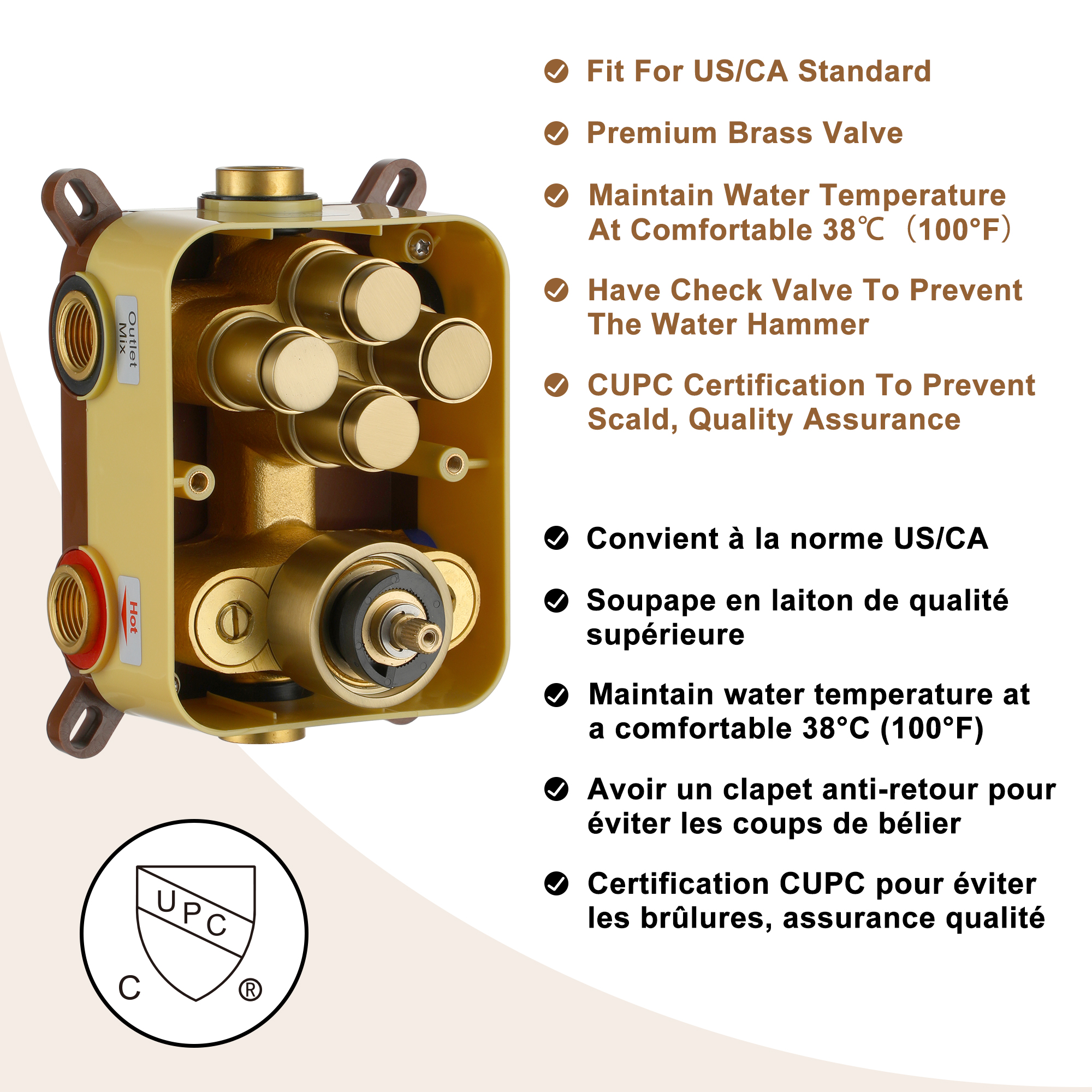 Dual Shower Head System 12-inch Rainfall Shower Deluxe Shower System