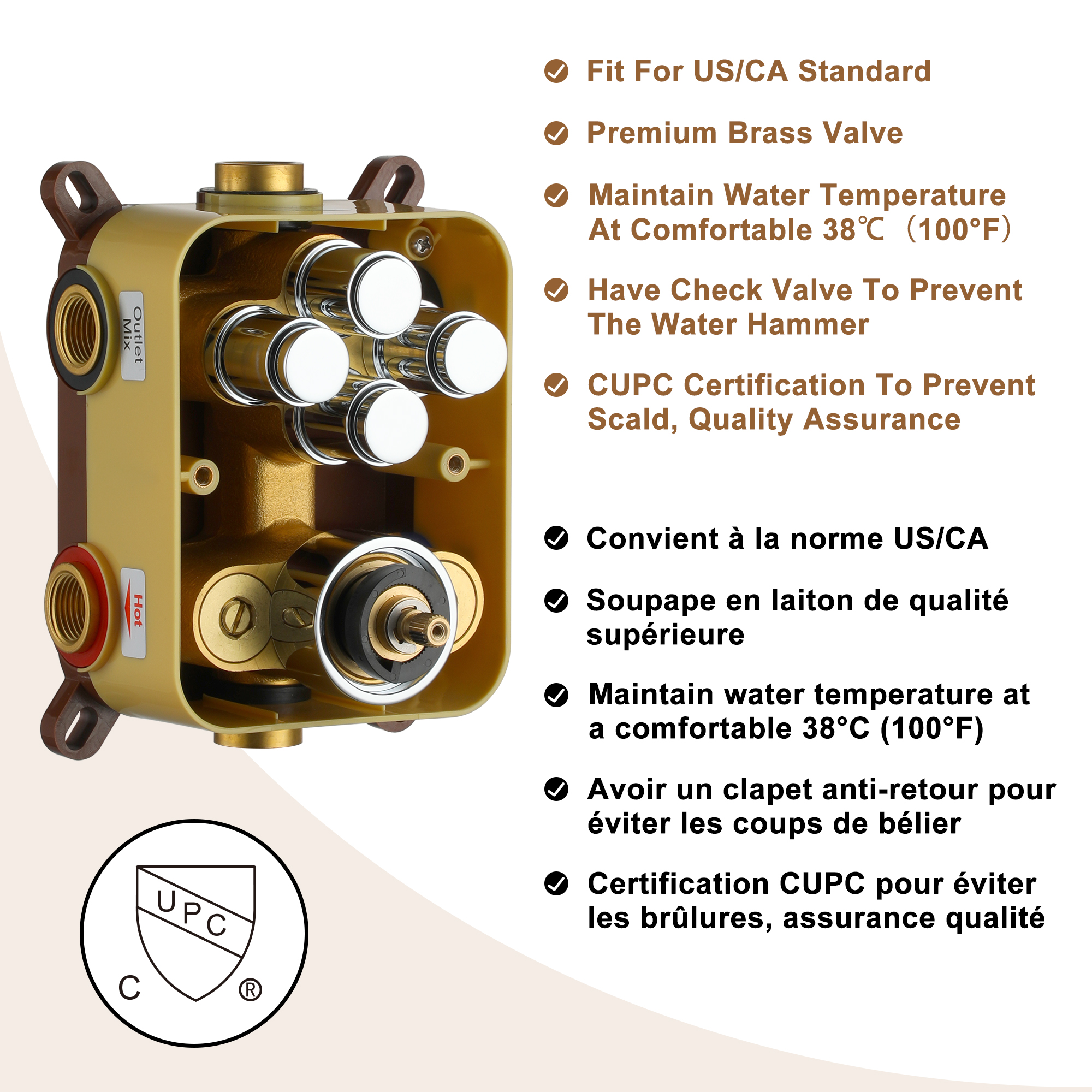 Dual Shower Head System 12-inch Rainfall Shower Deluxe Shower System