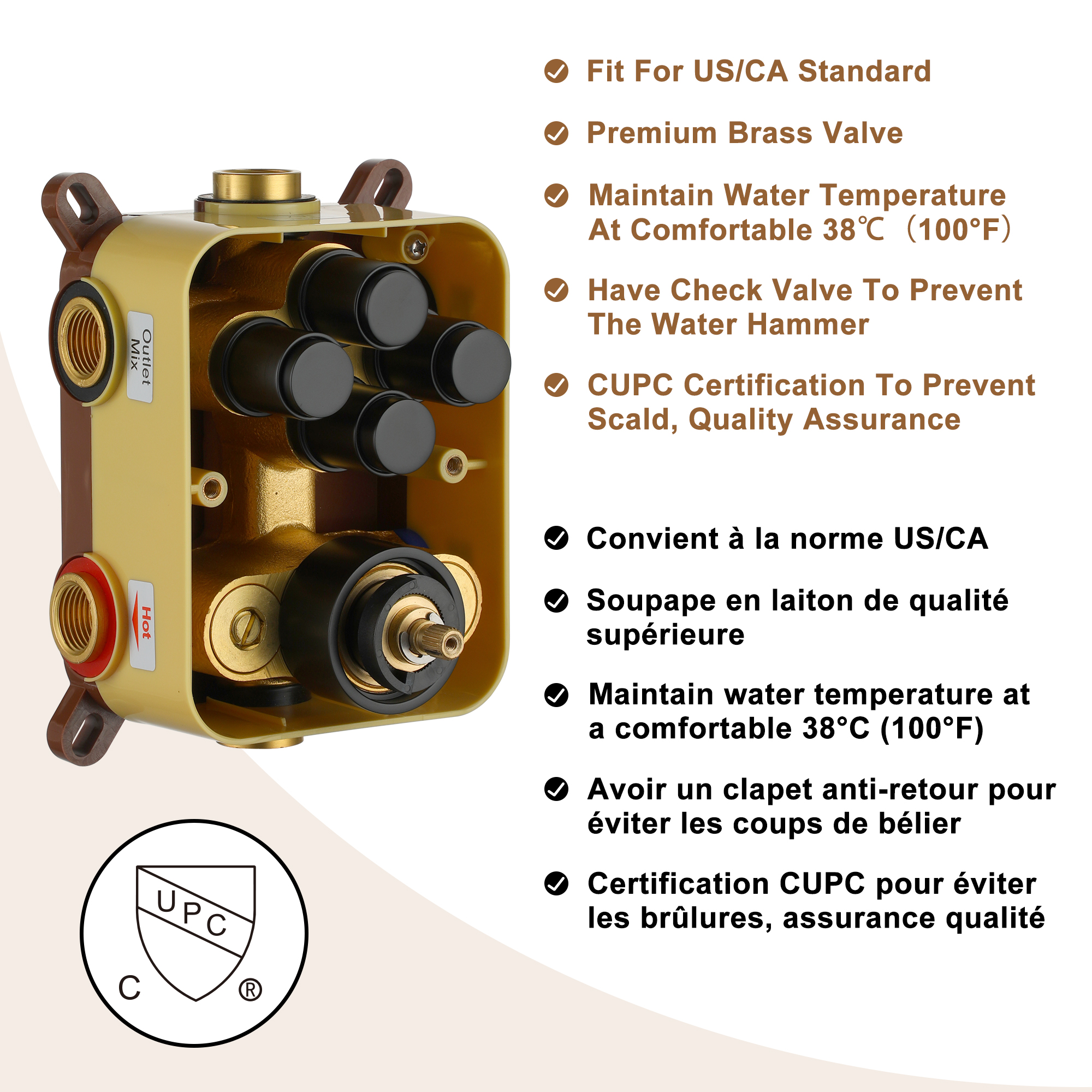 Dual Shower Head System 12-inch Rainfall Shower Deluxe Shower System