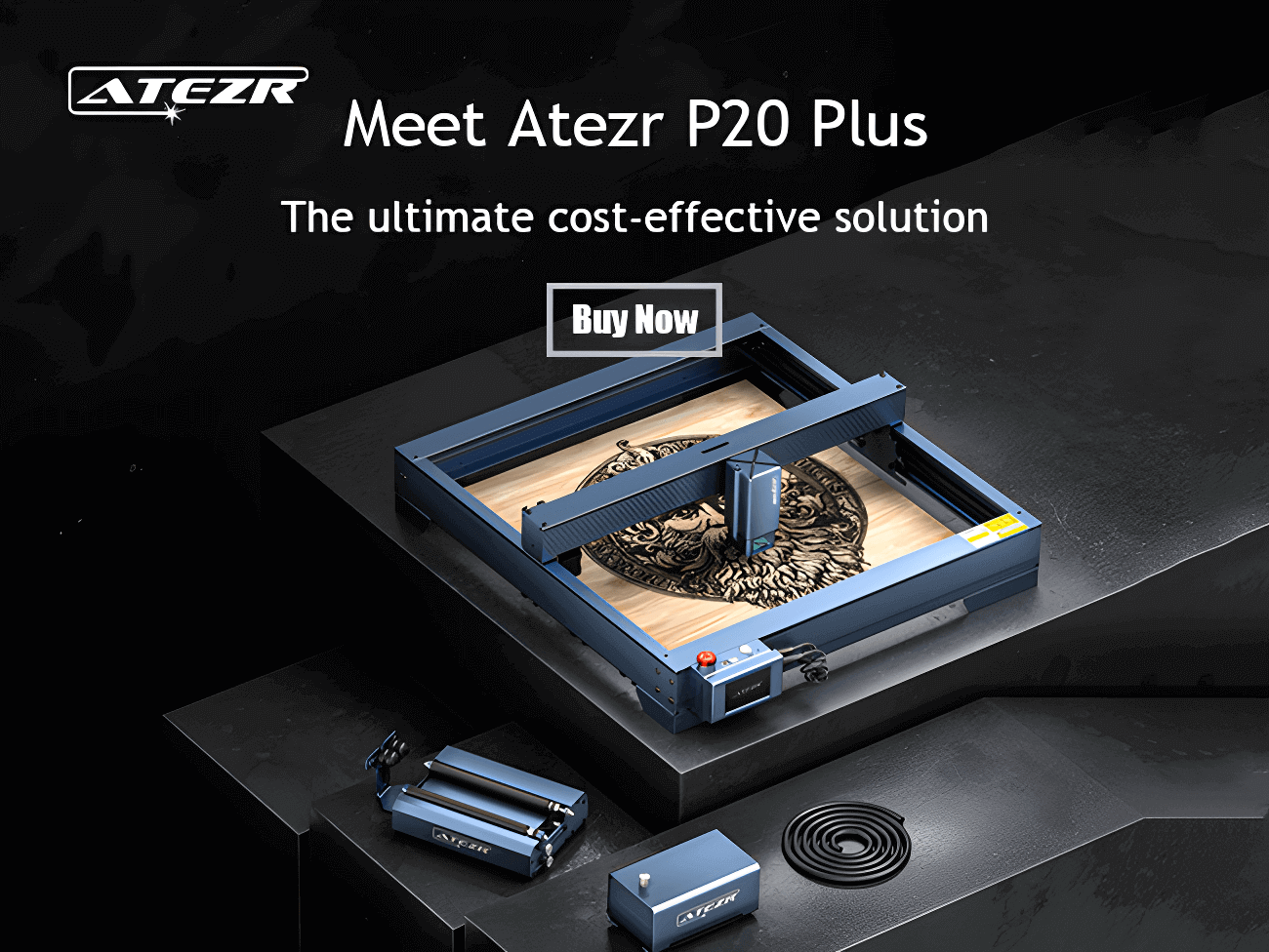 ATEZR AS Laser Enclosure for Laser Engraver with Pipe and Exhaust Fan,  29.92x28.74x15.75 Inch Foldable Flame Retardant Laser Engraving Machine