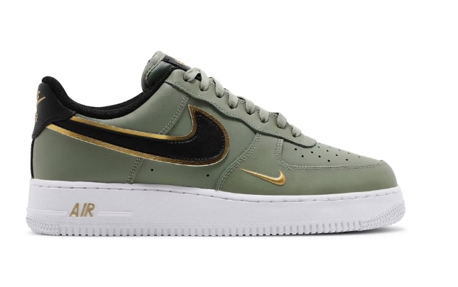 Nike Air Force 1 '07 LV8 'Metallic Swoosh Pack - Oil Green' 