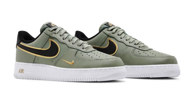Nike Air Force 1 '07 LV8 'Metallic Swoosh Pack - Oil Green' 
