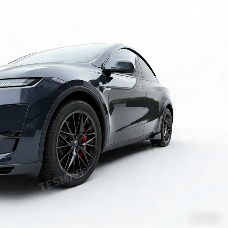 ABS Side Skirts Rocker Panel Splitter for Tesla Model Y Juniper 2025+