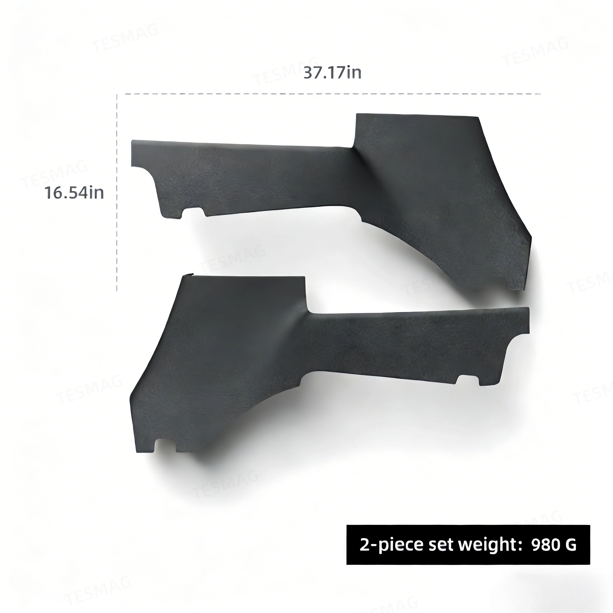 2PCS Door Side TPE Protector Mats Suitable for 2025 Tesla Model Y Juniper