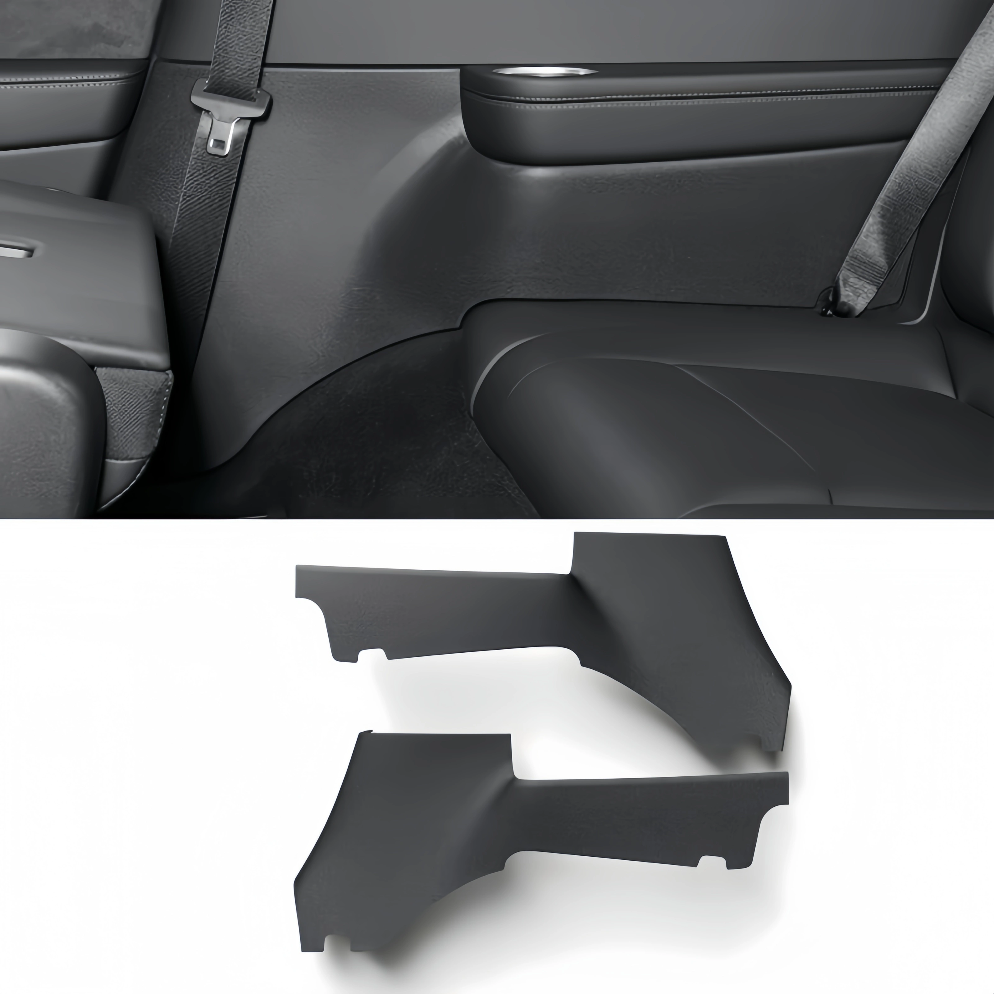 2PCS Rear Door TPE Protector Mats Suitable for Tesla Model Y Juniper 2025 +