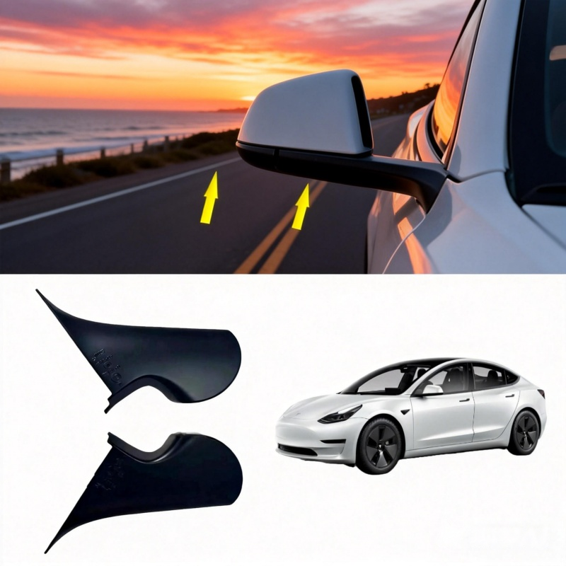 Tesla Model 3 Side Mirror Replacement Lower Inner Shell Direct Fit Repair Part（ 2287.3303-Z 2287.3304-Z）