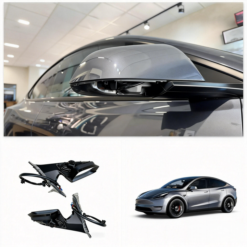 Exterior Side Mirror Assembly Replacement OEM Fit for Tesla Model Y 2020-2024(1495587  1495588)