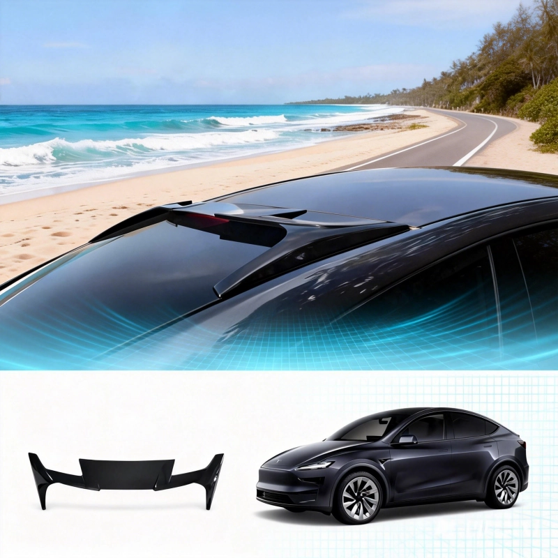 Rear Window Roof Spoiler ABS Wing Designed for Tesla Model Y Juniper 2025+