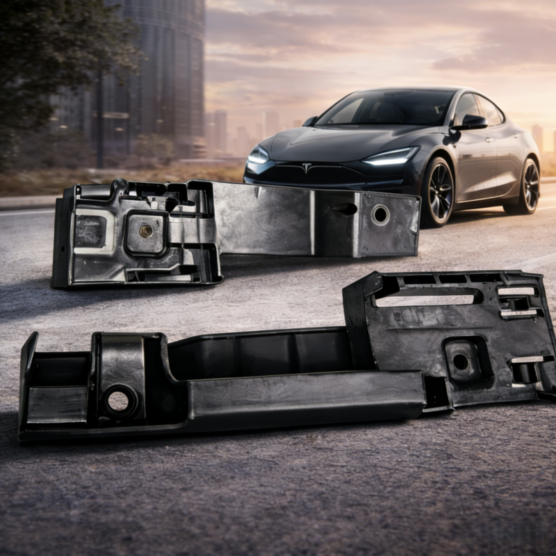  Front Bumper Bracket and Water Tank Frame Radiator Support for Tesla Model 3 Highland 2024+ (1711755-00-D 1711756-00-D)