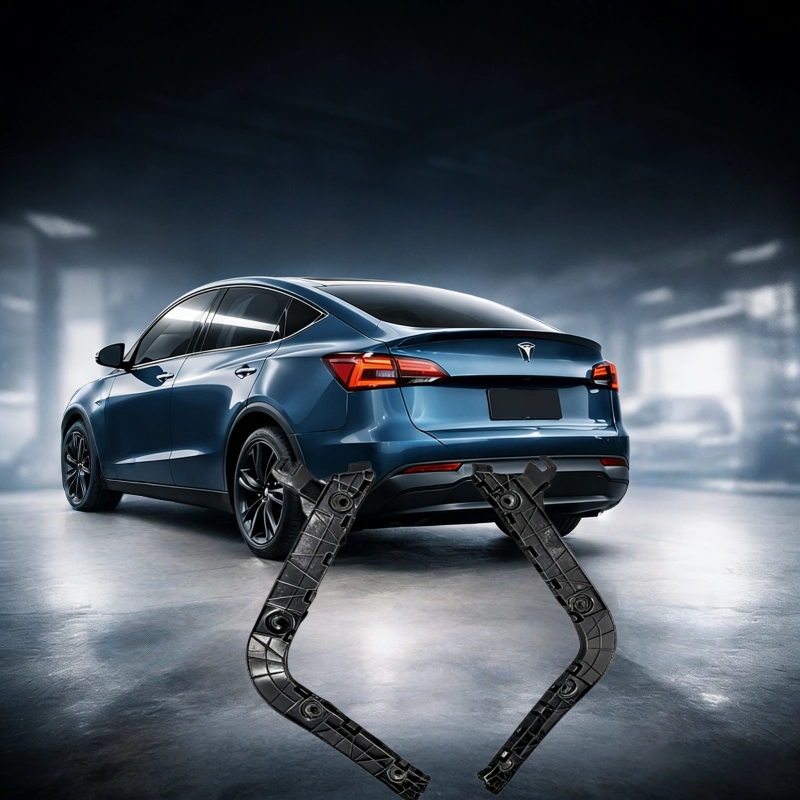 Curved Black Rear Bumper Bracket for Tesla Model Y Juniper 2025+ (1932583-00-A 1932585-00-A)