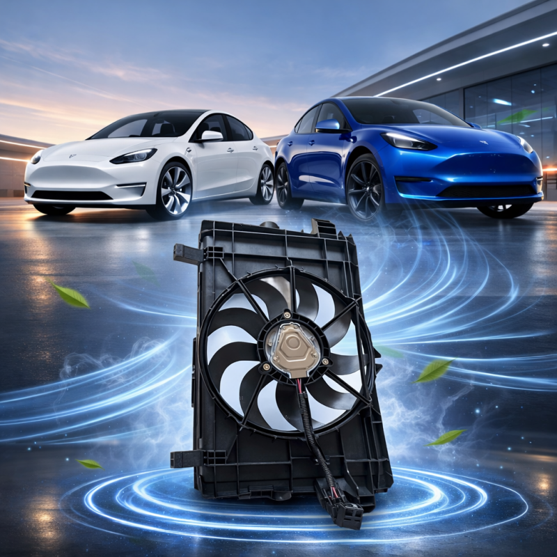 Cooling Fan Assembly for Tesla Model 3 / Y 2017‑2023 (1607808‑00‑B)