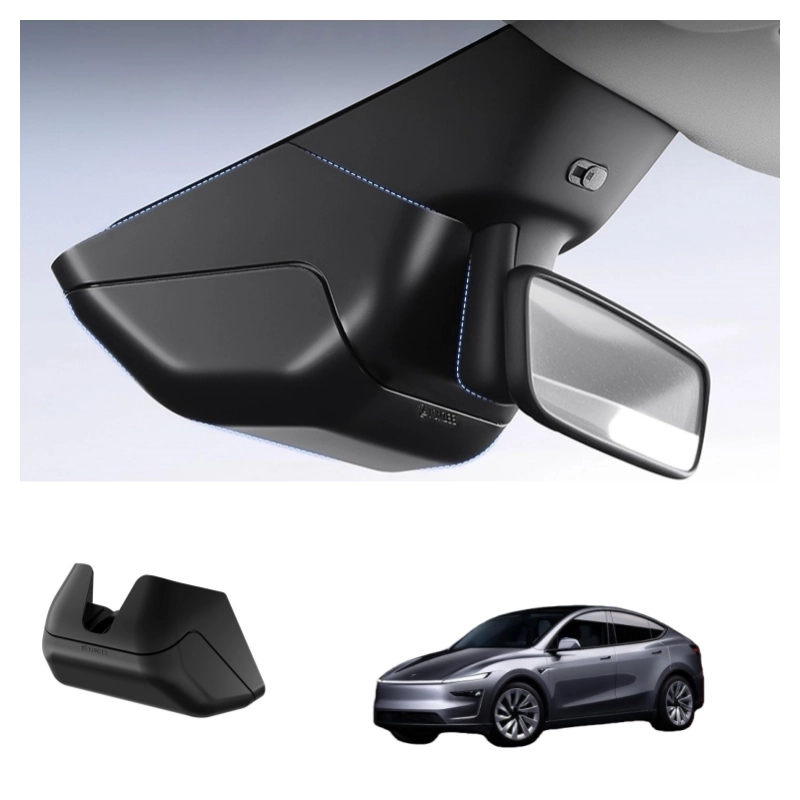 Stealth Sunglasses Holder with Integrated Storage for Tesla Model Y Juniper 2025+