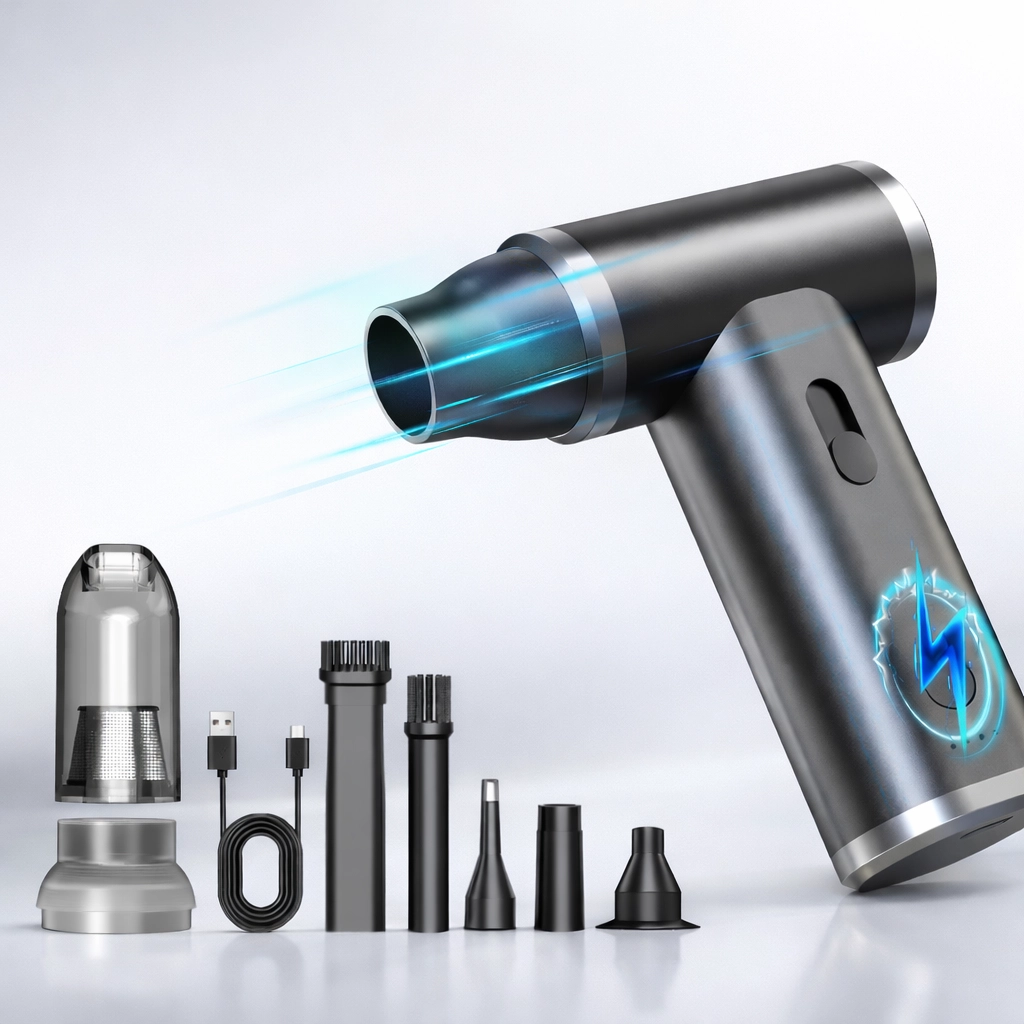 Rechargeable Handheld Electric Air Duster 125000 RPM Powerful Blower Brushless Motor