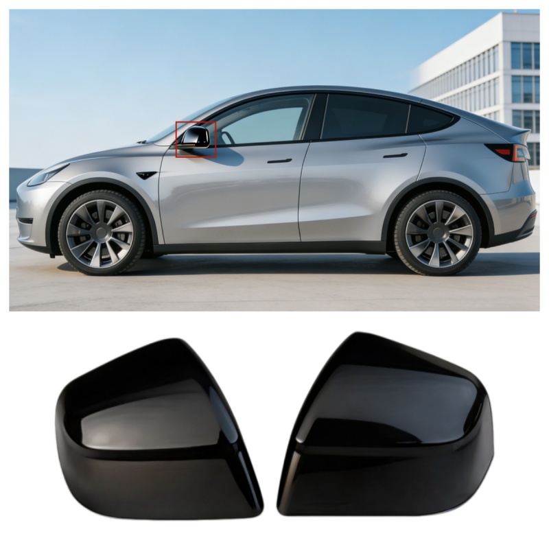 Side Mirror Cover Caps ABS for Tesla Model Y Juniper 2025+