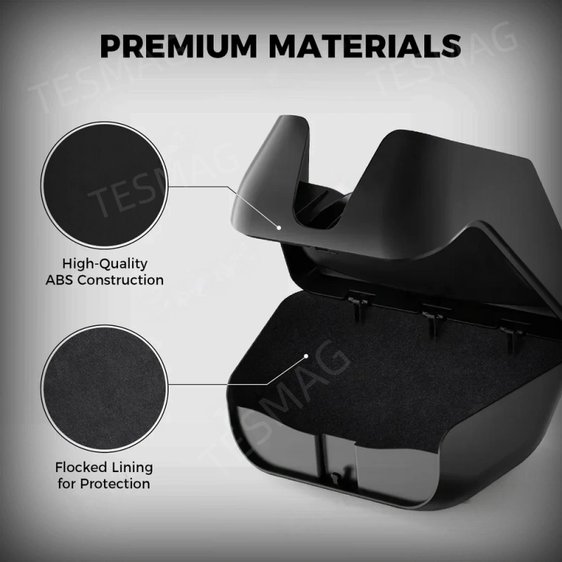 Stealth Sunglasses Holder with Integrated Storage for Tesla Model Y Juniper 2025+