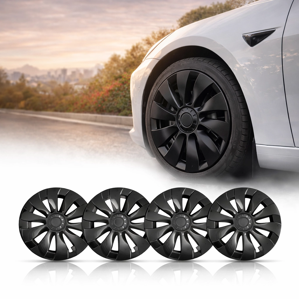 19″ Wheel Covers Hubcap Protector Kit for Tesla Model 3 – Rim Edge Guard 4pcs