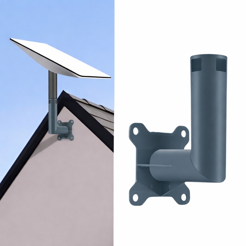 Compact Short Wall Mount for Starlink V2 Roof Eave & Wall Installation
