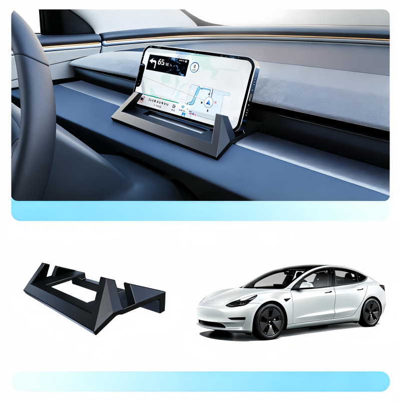 Custom Fit Tesla Phone Holder Dashboard Mount for Model 3 Highland2024+and Model Y Juniper 2025+