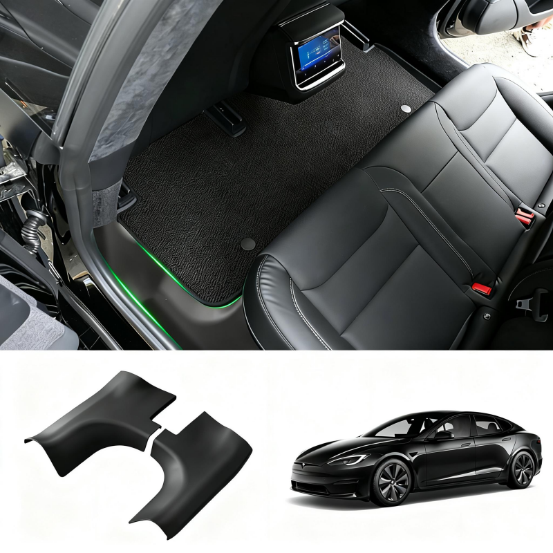 TPE Model S Door Sill Cover Rear Door Interior Protection 