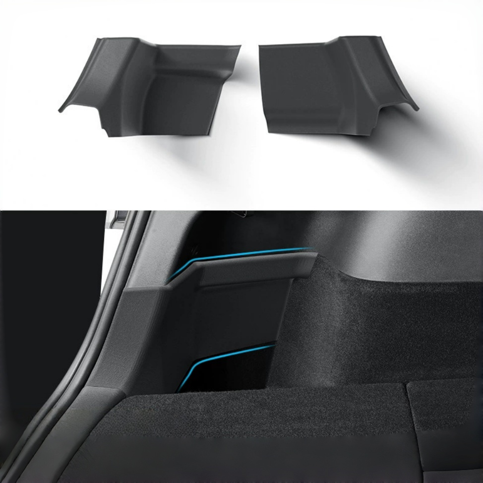 2023 Tesla Model Y Rear Trunk Side Protection Panels (2-Piece Set) - Custom Molded