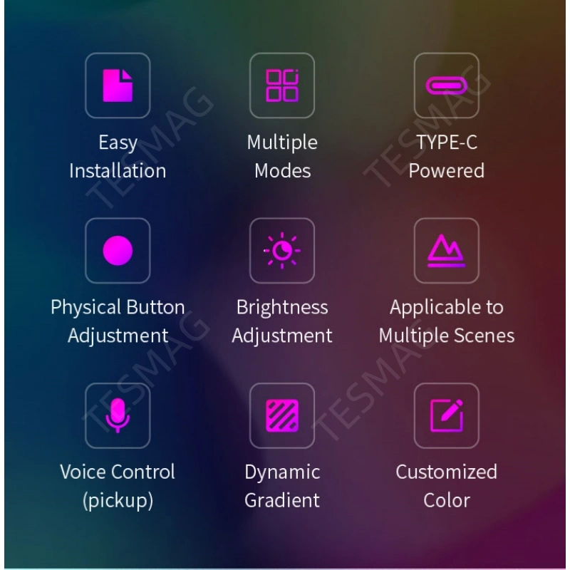 Model 3 / Y Tesla Ambient Lights RGB Music-Sync Interior Lighting Kit