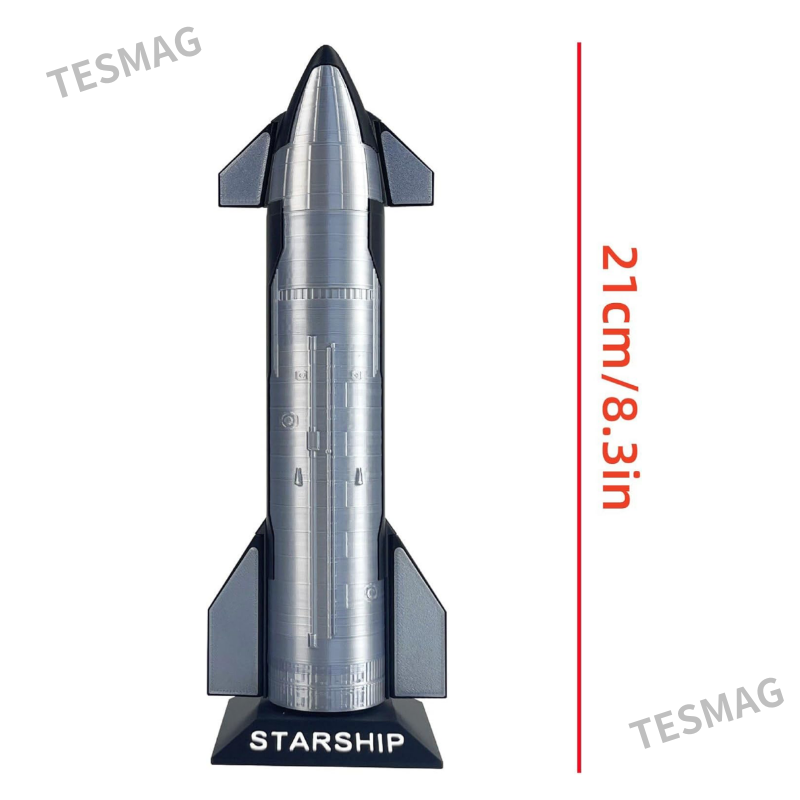 Handcrafted SpaceX Starship B7 Rocket Model Simulated Toy