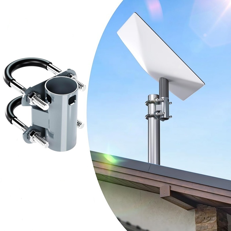 U-Bolt Pole Clamp Mount for Starlink V2 Antenna Outdoor Installation