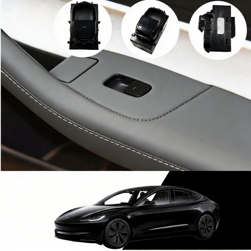 Power Window Switch Passenger Front Right/Rear Left or Right for Tesla Model 3 2017-2020（1081038-01-E）