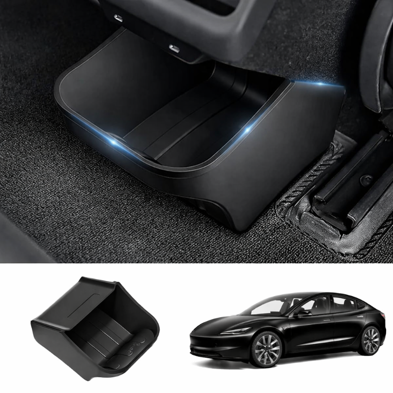 Boîte De Rangement Cachée Pour Accoudoir Tesla Model 3 Highland 2024-2025 - Compartiment Secret Discret Pour Portefeuille, Clés - 2