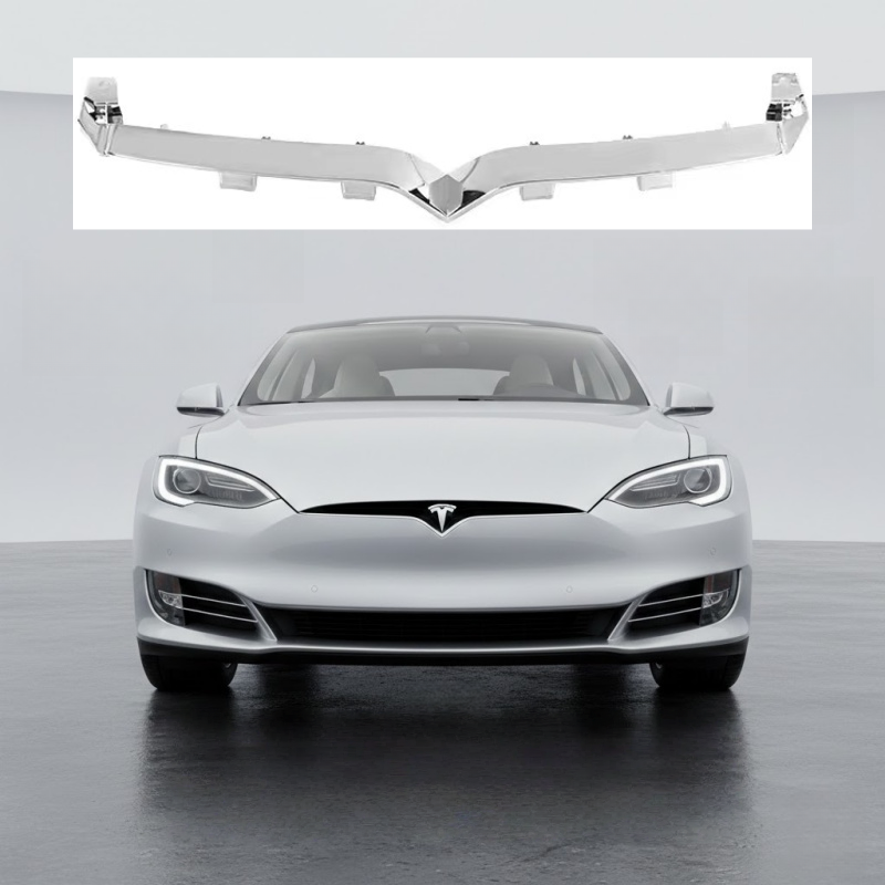 Front Bumper Grille Trim Molding Chrome for Tesla Model S 2016-2020 (1065233)