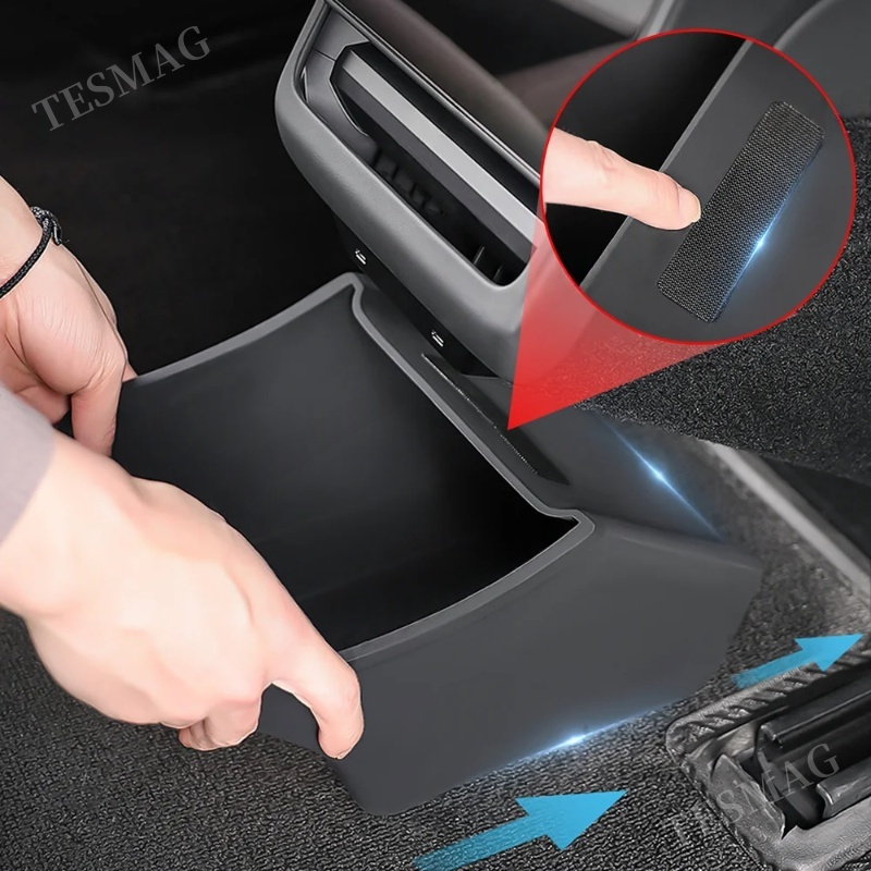 Rear Center Console Organizer for Tesla Model 3 Highland 2024+ Car Storage