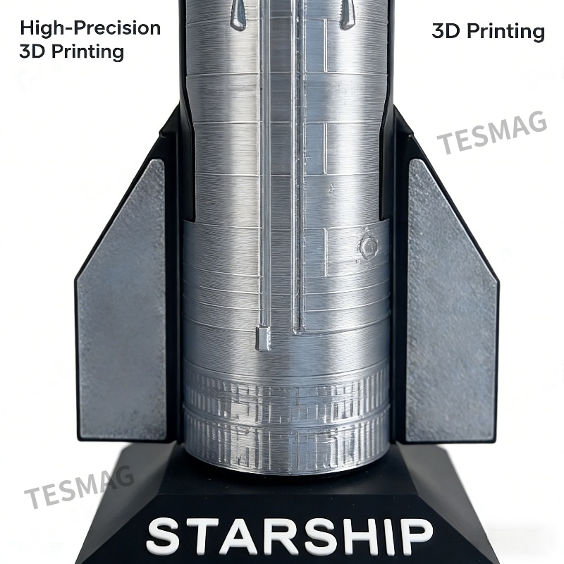 Handcrafted SpaceX Starship B7 Rocket Model Simulated Toy