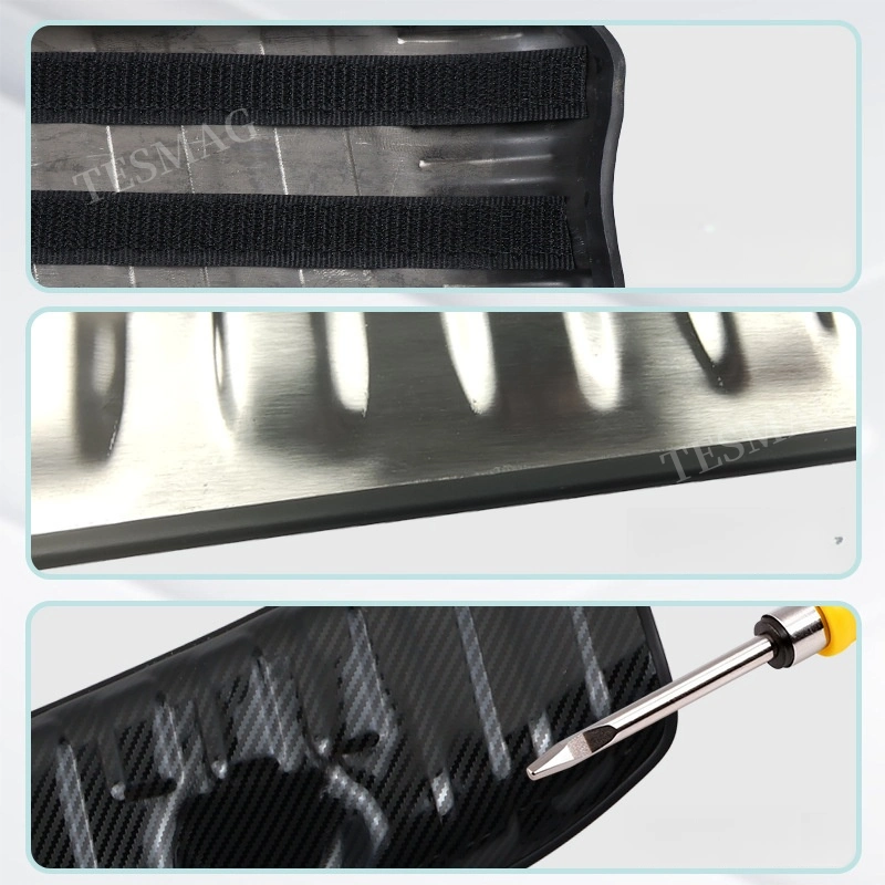 Rear Bumper Guard Tailgate Protector for Tesla Cybertruck 2024+ Matte Black Top Cover