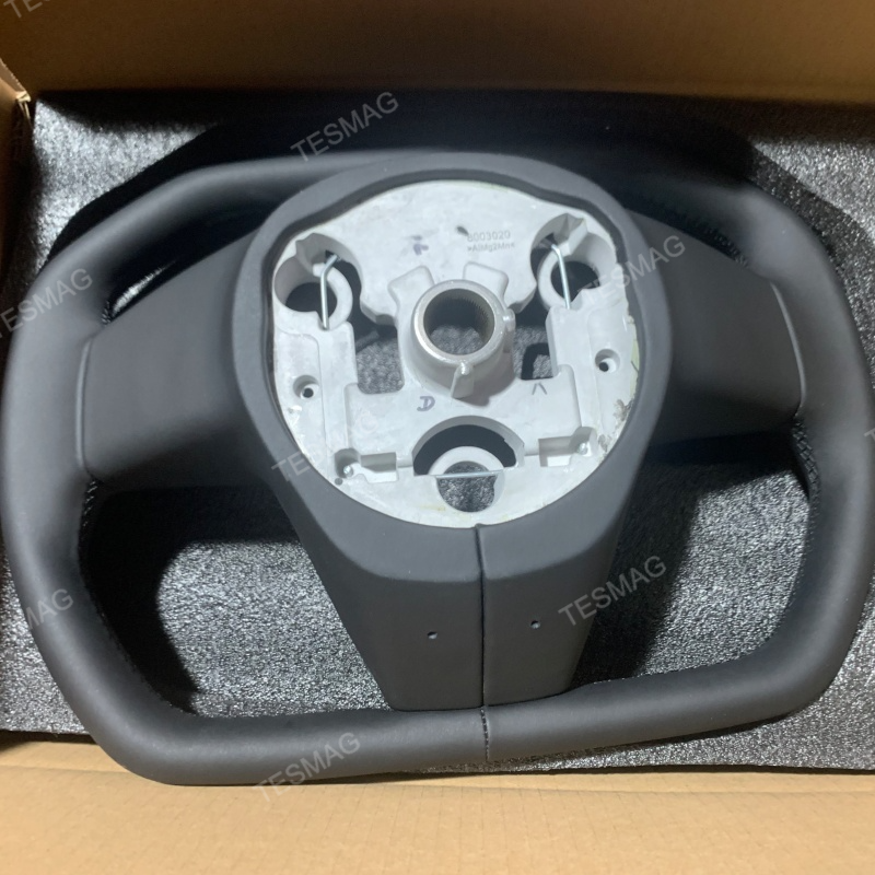  Tesla Model 3/Y Steering Wheel is Inspired by Cybertruck Style