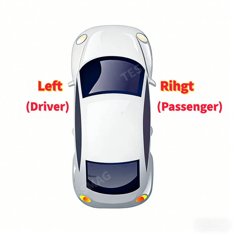 Tesla Model 3 Side Mirror Replacement Lower Inner Shell Direct Fit Repair Part（ 2287.3303-Z 2287.3304-Z）