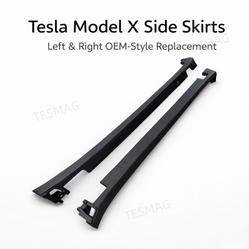 Left & Right Side Skirts / Rocker Panel Replacement for Tesla Model X (1035096 1035097)