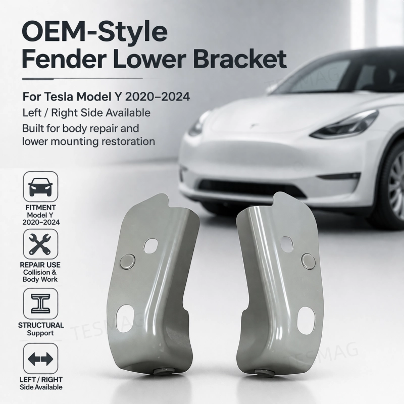 OEM-Style Fender Lower Bracket for Tesla Model Y 2020–2024 LH/RH | 1487443-S0-A 1487444-S0-A